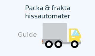 Packa och frakta hissautomater